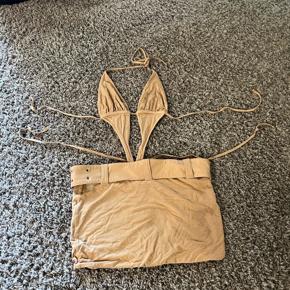 I.AM.GIA Tan Halter Dress - Picture 5 of 6